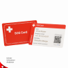 SOS Emergency Bracelet Silicone Black – QR Code & Swiss Data Platform