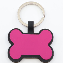 Médaille en silicone en forme d’os avec gravure laser – personnalisable