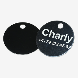 Médaille ronde en aluminium avec gravure laser – personnalisable