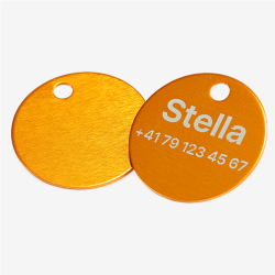 Médaille ronde en aluminium avec gravure laser – personnalisable