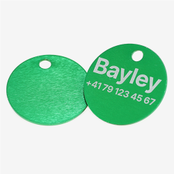 Médaille ronde en aluminium avec gravure laser – personnalisable