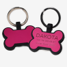 Personalized SOS Pet Tag – Bone Shape in Silicone with Laser Engraving