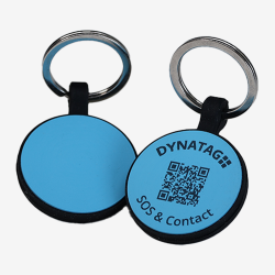 Round Silicone Pet Tag with QR Code – Swiss Data Platform