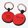 Médaille ronde en silicone avec QR code & gravure laser – plateforme suisse