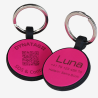 Médaille ronde en silicone avec QR code & gravure laser – plateforme suisse