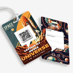Luggage Tag with QR Code | Digital Luggage ID | DynaTag