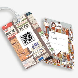 Luggage Tag with QR Code | Digital Luggage ID | DynaTag