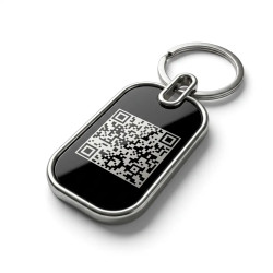 SOS Schlüsselanhänger mit QR-Code | Digitale Eigentums-ID | DynaTag