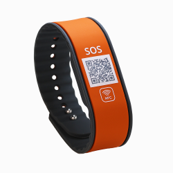 SOS Notfallarmband mit QR-Code & NFC | Medizinisches Armband