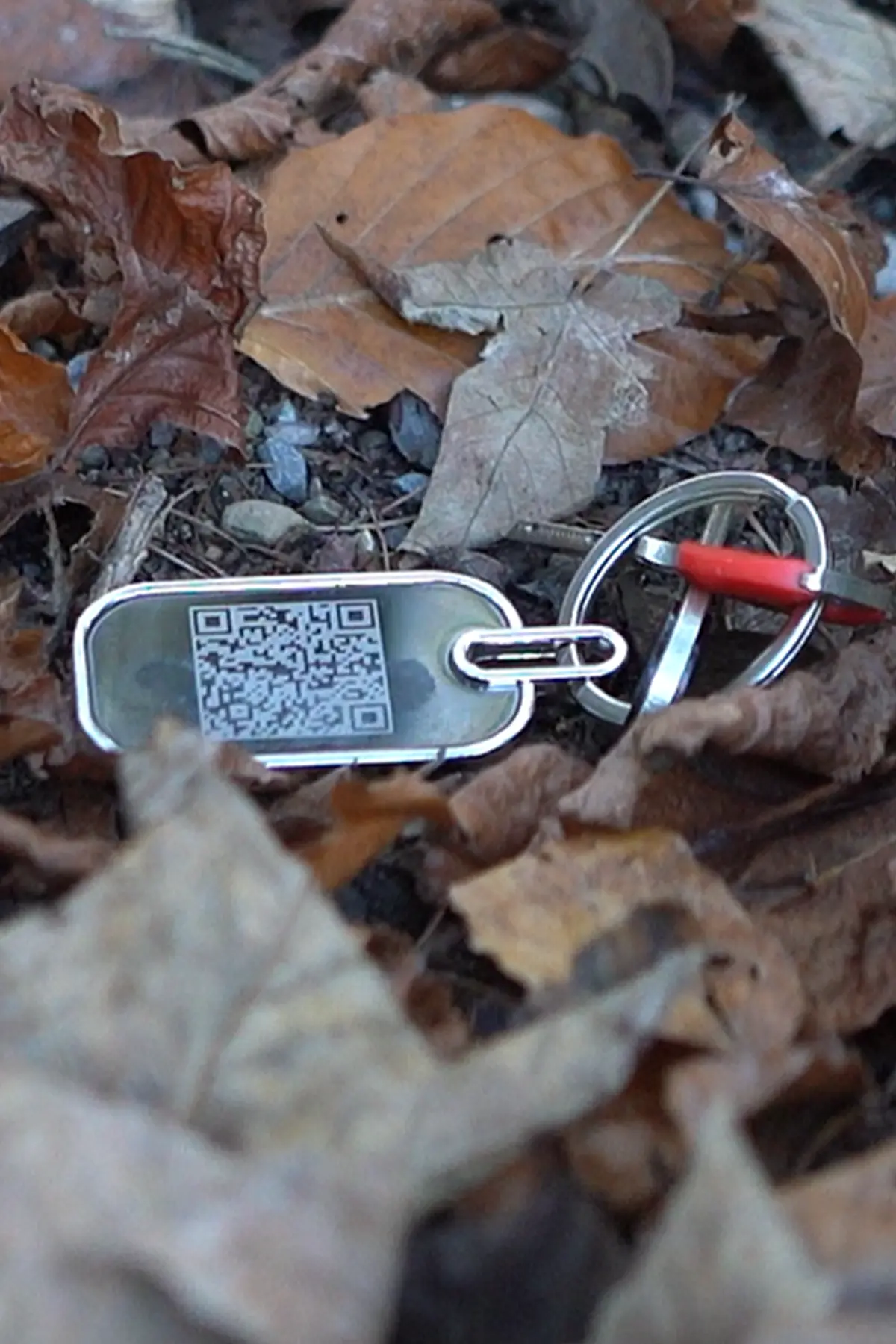 Process for the private return of lost keys using a QR code