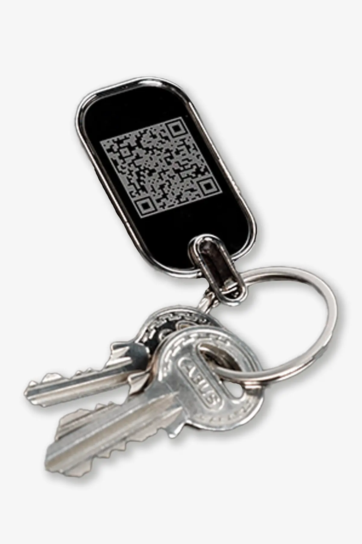 Durable QR Code Key Tag with metal frame